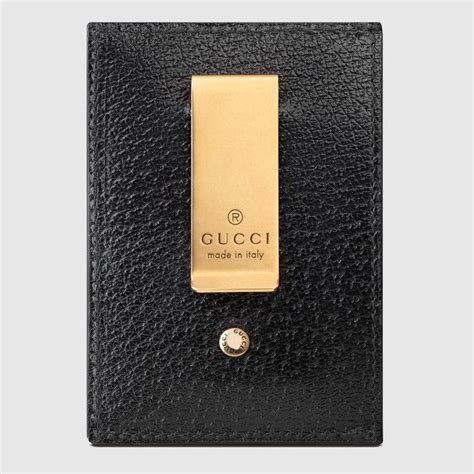 fake gucci money clip wallet|gg marmont leather money clip.